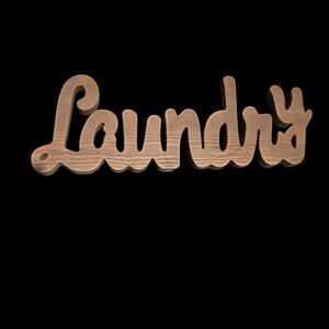 🧺Wooden Laudry Room Wall Decor🧺